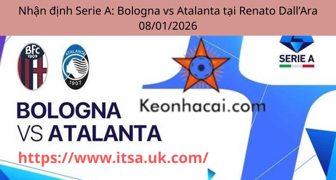 Nhận định Serie A: Bologna vs Atalanta tại Renato Dall’Ara 08/01/2026